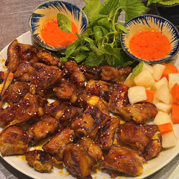 Sườn nướng cây 